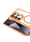 Galaxy S24 Ultra Kılıf M-safe Şarj Özellikli Standlı Zore M-safe Klon Kapak