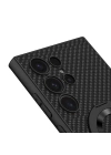 Galaxy S24 Ultra Wireless Şarj Özellikli Zore Kıpta Standlı M-safe Silikon Kapak