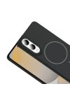 Galaxy S25 Edge Kılıf M-safe Şarj Özellikli Zore Ruby Sert Kapak