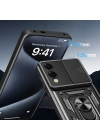 Galaxy S25 Edge Kılıf Magnetik Standlı Kamera Korumalı Zore Sürgülü Vega Kapak