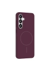 Galaxy S25 Kılıf M-safe Şarj Özellikli Zore Ruby Sert Kapak
