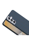 Galaxy S25 Plus Kılıf M-safe Şarj Özellikli Karbon Fiber Görünümlü Zore Gros Kapak