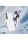 Galaxy S25 Plus Kılıf M-safe Şarj Özellikli Parlayan Simli Saydam Renkli Zore Allstar Kapak