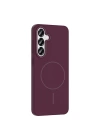 Galaxy S25 Plus Kılıf M-safe Şarj Özellikli Zore Ruby Sert Kapak