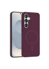 Galaxy S25 Plus Kılıf M-safe Şarj Özellikli Zore Ruby Sert Kapak