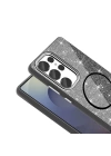 Galaxy S25 Ultra Kılıf M-safe Şarj Özellikli Parlayan Simli Zore Okso Kapak