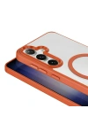 Galaxy S26 Plus Kılıf M-safe Şarj Özellikli Zore Krom M-safe Silikon Kapak