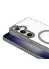 Galaxy S26 Plus Kılıf M-safe Şarj Özellikli Zore Krom M-safe Silikon Kapak