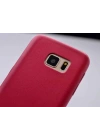 Galaxy S7 Edge Kılıf Zore 1-1 Deri Soft Kapak