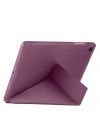 Galaxy Tab A9 Kılıf Zore Tri Folding Kalem Bölmeli Standlı Kılıf