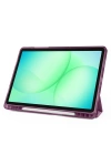 Galaxy Tab A9 Kılıf Zore Tri Folding Kalem Bölmeli Standlı Kılıf