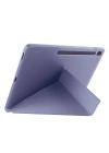 Galaxy Tab S10 FE Plus Kılıf Zore Tri Folding Kalem Bölmeli Standlı Kılıf