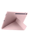 Galaxy Tab S10 FE Plus Kılıf Zore Tri Folding Kalem Bölmeli Standlı Kılıf