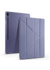 Galaxy Tab S10 FE Plus Kılıf Zore Tri Folding Kalem Bölmeli Standlı Kılıf