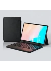 Galaxy Tab S10 FE Plus Zore Border Keyboard Bluetooh Bağlantılı Standlı Klavyeli Tablet Kılıfı