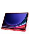 Galaxy Tab S10 Lite Kılıf Zore Tri Folding Kalem Bölmeli Standlı Kılıf