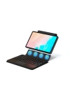 Galaxy Tab S11 Zore Border Keyboard Bluetooh Bağlantılı Standlı Klavyeli Tablet Kılıfı