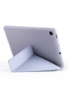 Galaxy Tab S6 Lite P610 Kılıf Zore Tri Folding Kalem Bölmeli Standlı Kılıf