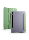 Galaxy Tab S7 T870 Kılıf Zore Tri Folding Kalem Bölmeli Standlı Kılıf