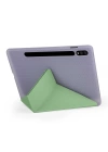 Galaxy Tab S7 T870 Kılıf Zore Tri Folding Kalem Bölmeli Standlı Kılıf