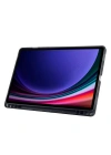 Galaxy Tab S9 FE Kılıf Zore Tri Folding Kalem Bölmeli Standlı Kılıf