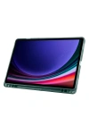 Galaxy Tab S9 FE Kılıf Zore Tri Folding Kalem Bölmeli Standlı Kılıf