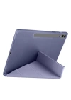 Galaxy Tab S9 FE Plus Kılıf Zore Tri Folding Kalem Bölmeli Standlı Kılıf