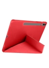 Galaxy Tab S9 FE Plus Kılıf Zore Tri Folding Kalem Bölmeli Standlı Kılıf