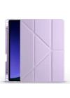 Galaxy Tab S9 FE Plus Kılıf Zore Tri Folding Kalem Bölmeli Standlı Kılıf