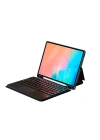 Galaxy Tab S9 FE Zore Border Keyboard Bluetooh Bağlantılı Standlı Klavyeli Tablet Kılıfı