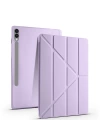 Galaxy Tab S9 Plus Kılıf Zore Tri Folding Kalem Bölmeli Standlı Kılıf