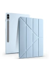 Galaxy Tab S9 Plus Kılıf Zore Tri Folding Kalem Bölmeli Standlı Kılıf