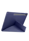 Galaxy Tab S9 Plus Kılıf Zore Tri Folding Kalem Bölmeli Standlı Kılıf