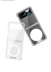 Galaxy Z Flip 4 Kılıf Wireless Şarj Özellikli Airbagli Zore Kıpta Anti Shock M-safe Kapak