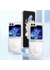 Galaxy Z Flip 6 Kılıf Kamera Korumalı M-safe Sert PC Zore Porto Kapak
