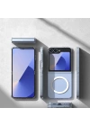 Galaxy Z Flip 6 Kılıf Kamera Korumalı M-safe Sert PC Zore Porto Kapak