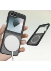 Galaxy Z Flip 6 Kılıf M-Safe Şarj Özellikli Kamera Korumalı Zore Lunex Kapak