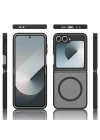Galaxy Z Flip 7 FE Kılıf M-Safe Şarj Özellikli Kamera Korumalı Zore Lunex Kapak