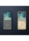 Galaxy Z Flip 7 Kılıf M-Safe Şarj Özellikli Kamera Korumalı Zore Lunex Kapak