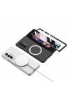 Galaxy Z Fold 3 Kılıf Wireless Şarj Özellikli Zore Kıpta M-safe Kapak