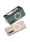 Galaxy Z Fold 3 Kılıf Wireless Şarj Özellikli Zore Kıpta M-safe Kapak
