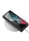 Galaxy Z Fold 4 Kılıf Karbonfiber Arka Yüzey Zore Kartlıklı Kıpta Silikon Kapak