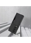 Galaxy Z Fold 4 Kılıf Karbonfiber Arka Yüzey Zore Kartlıklı Kıpta Silikon Kapak