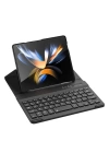 Galaxy Z Fold 4 Kılıf Standlı Bluetooth Klavyeli Zore Kıpta Keyboard Set Kılıf