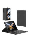 Galaxy Z Fold 4 Kılıf Standlı Bluetooth Klavyeli Zore Kıpta Keyboard Set Kılıf