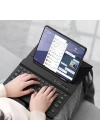 Galaxy Z Fold 4 Kılıf Standlı Bluetooth Klavyeli Zore Kıpta Keyboard Set Kılıf