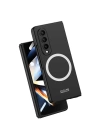 Galaxy Z Fold 4 Kılıf Wireless Şarj Özellikli Zore Kıpta M-safe Kapak