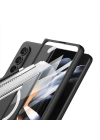 Galaxy Z Fold 4 Kılıf Wireless Şarj Özellikli Zore Kıpta M-safe Kapak
