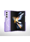 Galaxy Z Fold 6 Kılıf M-safe Şarj Özellikli Parlayan Simli Saydam Renkli Zore Allstar Kapak