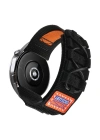 Gear S3 Zore KRD-112 22mm Orbital Örgülü Halat Tasarımlı Naylon Kumaş Hasır Kordon